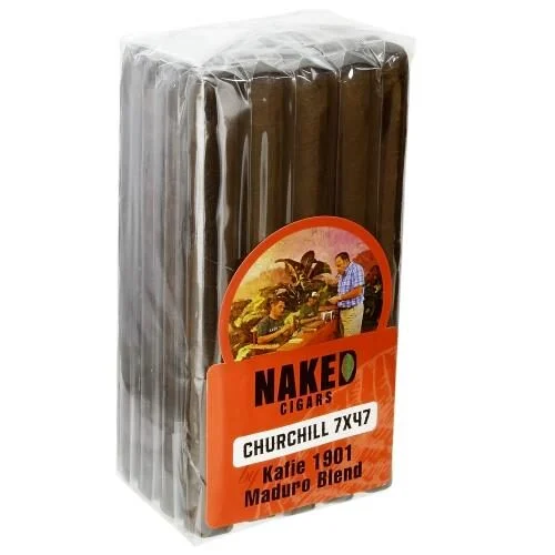 Kafie 1901 Naked Cigars Maduro Blend Churchill