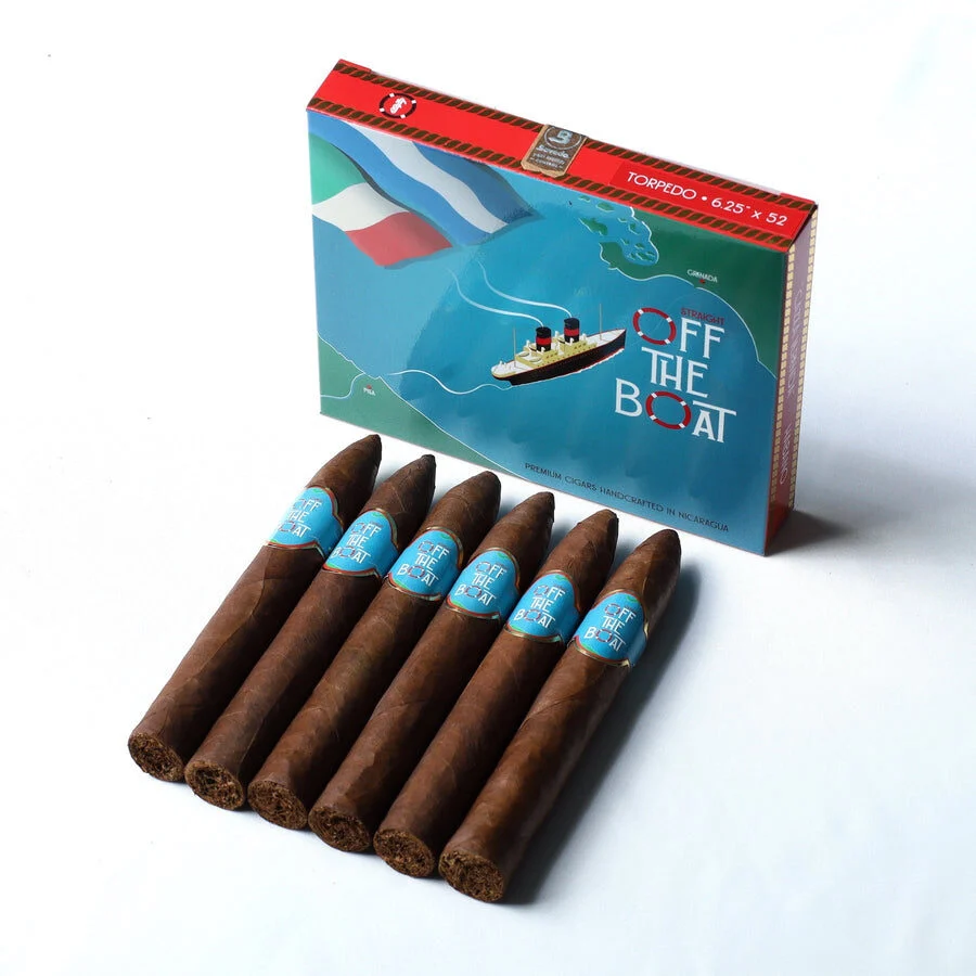 MB Fuma Straight Off The Boat Cazza La Randa Habano Torpedo