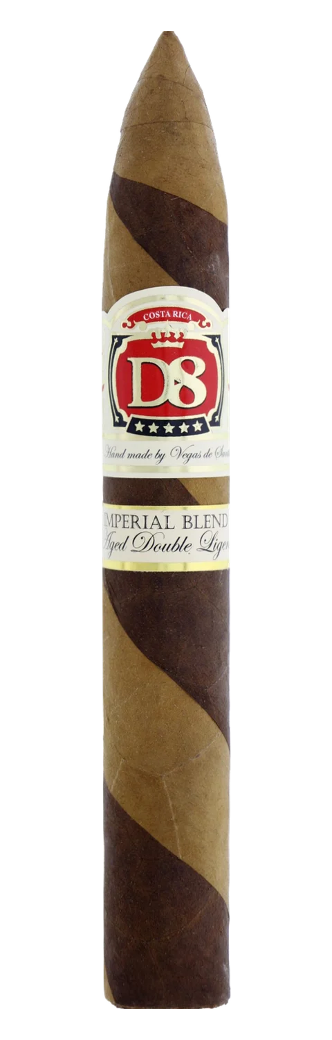 Vegas de Santiago D8 Torpedo Bicolor Barber Pole